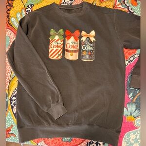Comfort Colors Diet Coke Graphic Christmas Sweatshirt